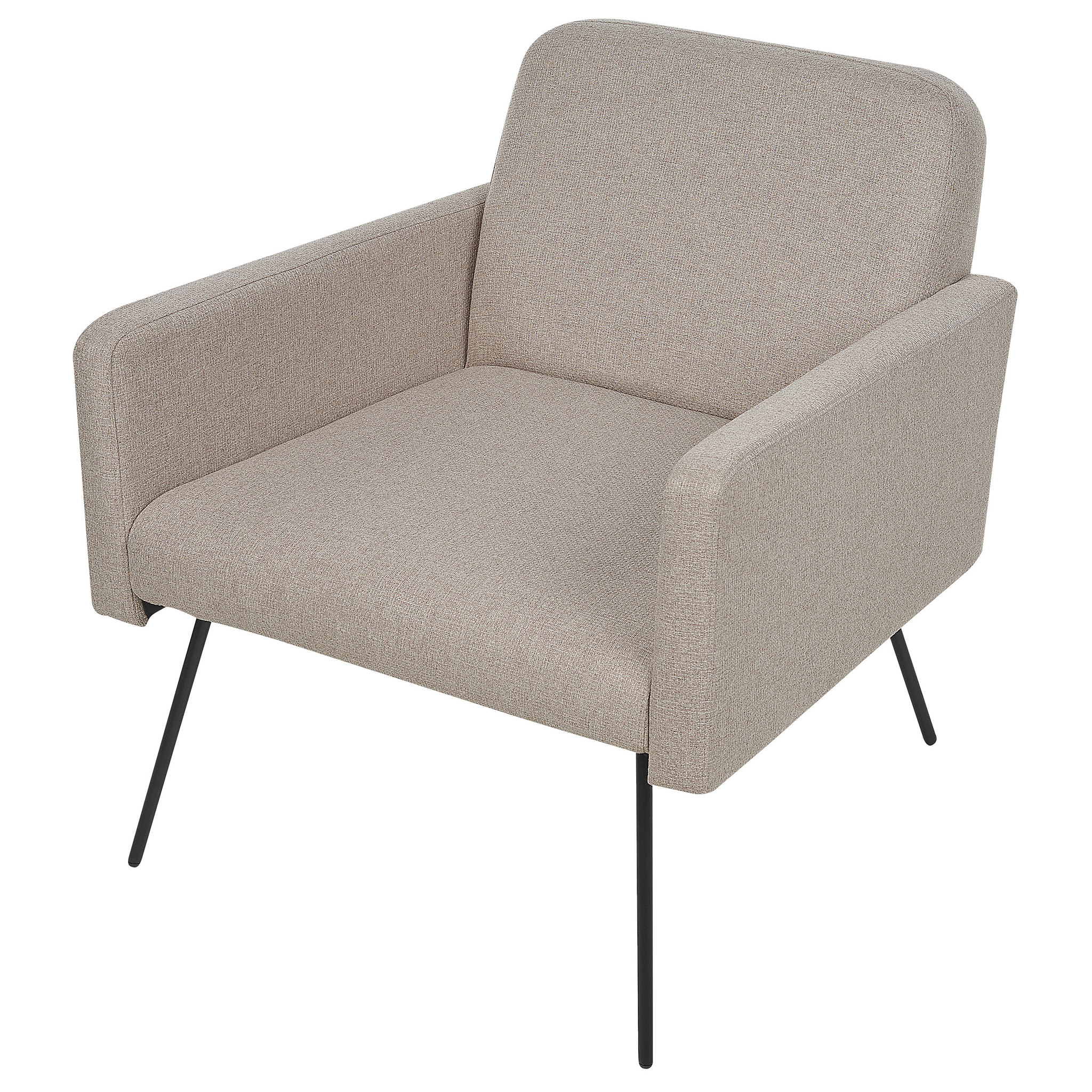 Beliani NARKEN - Fauteuil - Beige - Polyester