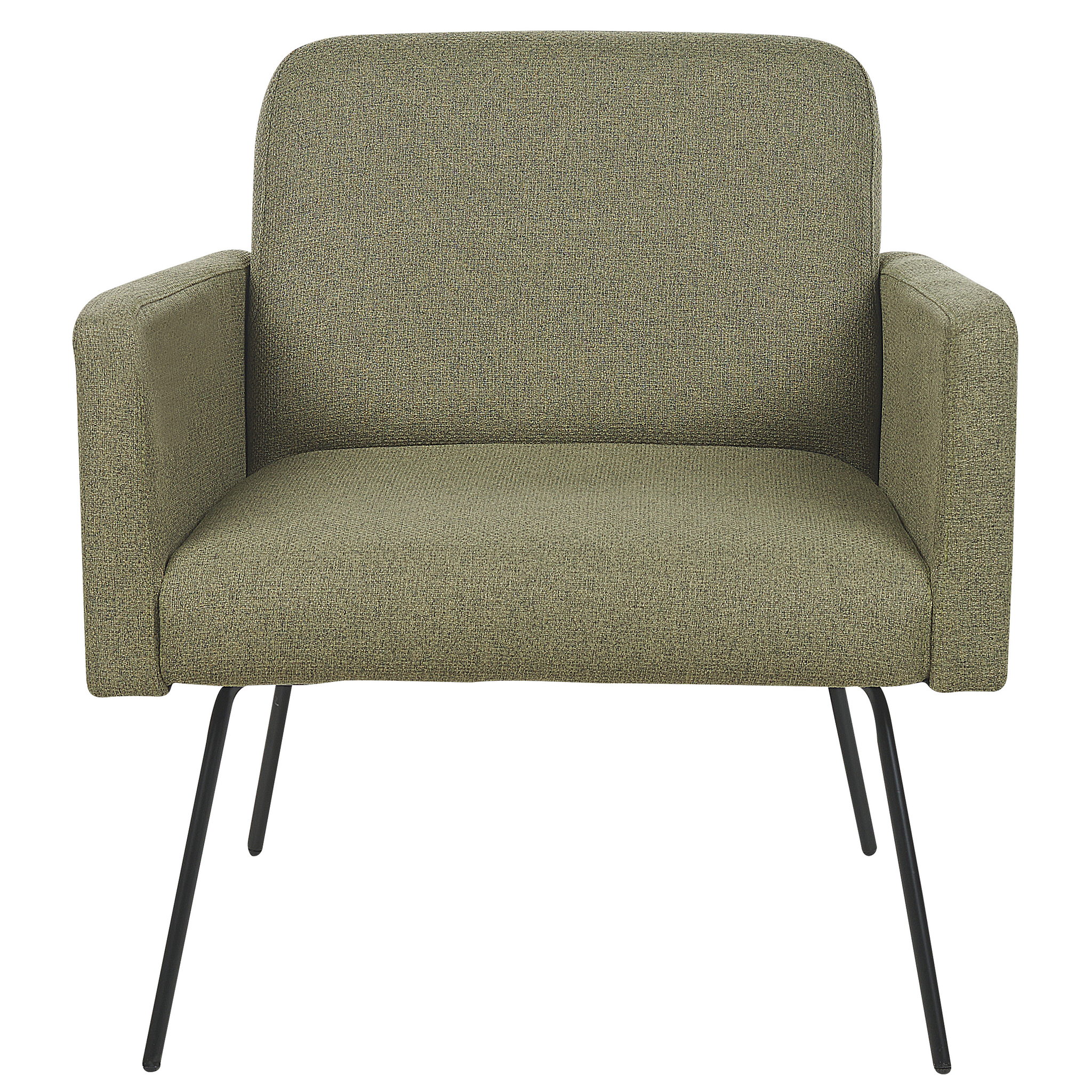 Beliani NARKEN - Fauteuil - Olijfgroen - Polyester