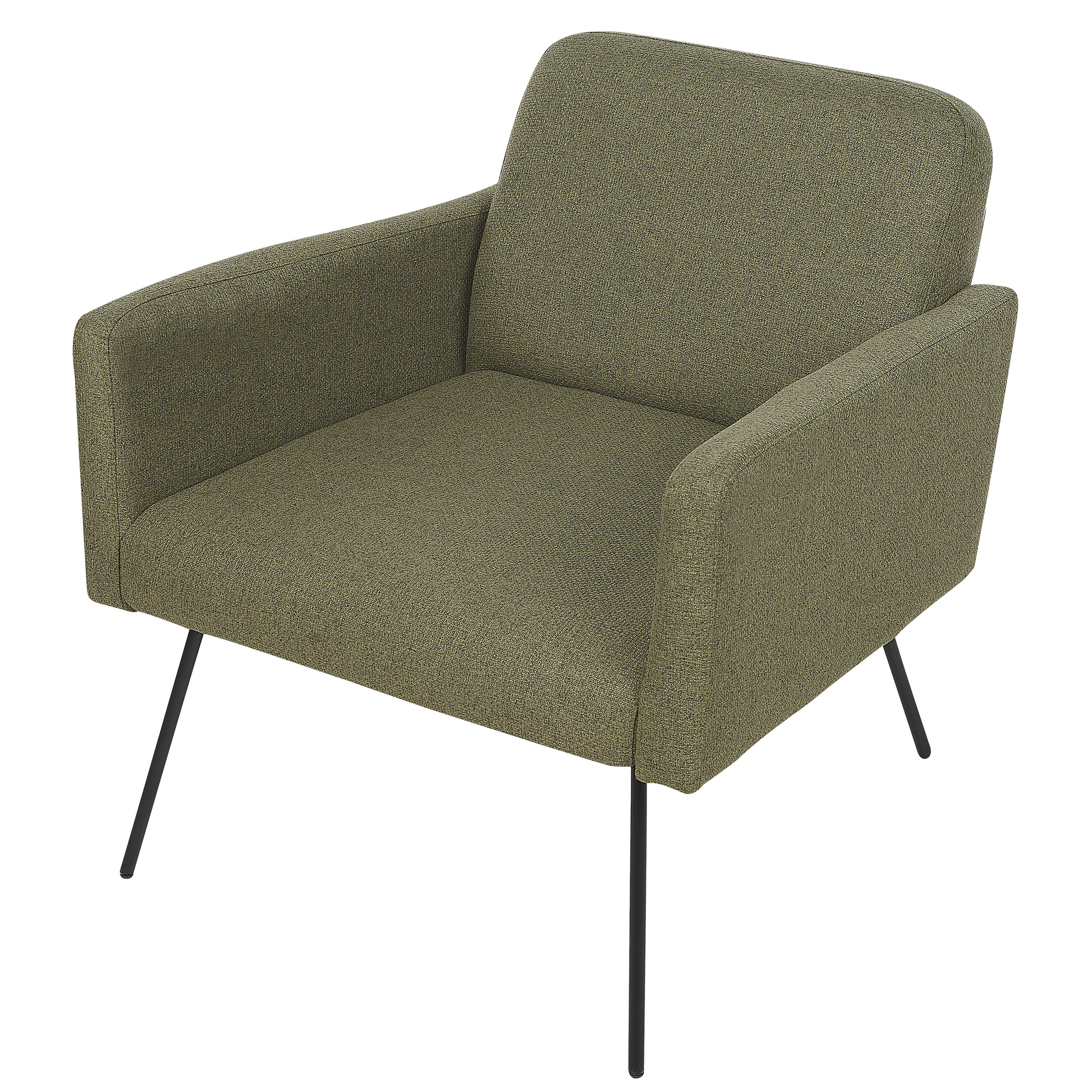 Beliani NARKEN - Fauteuil - Olijfgroen - Polyester