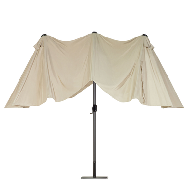 Beliani SIBILLA - Parasol - Beige/Taupe - 460 cm - Polyester