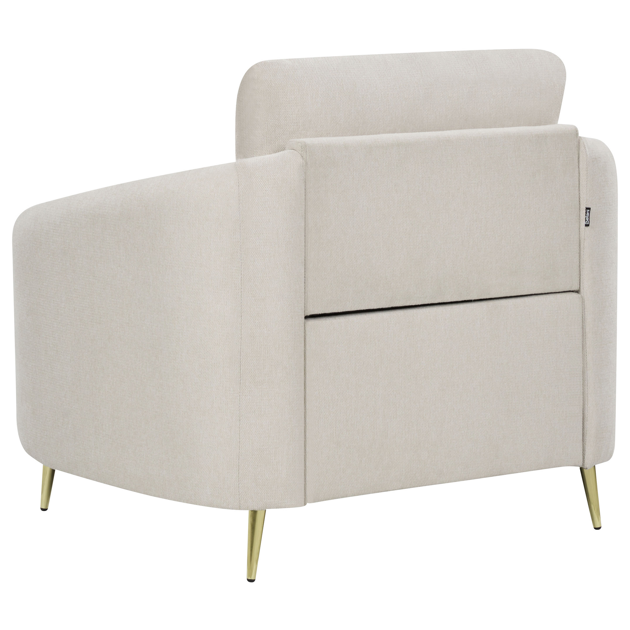 Beliani TROSA - Fauteuil - Lichtbeige - Polyester