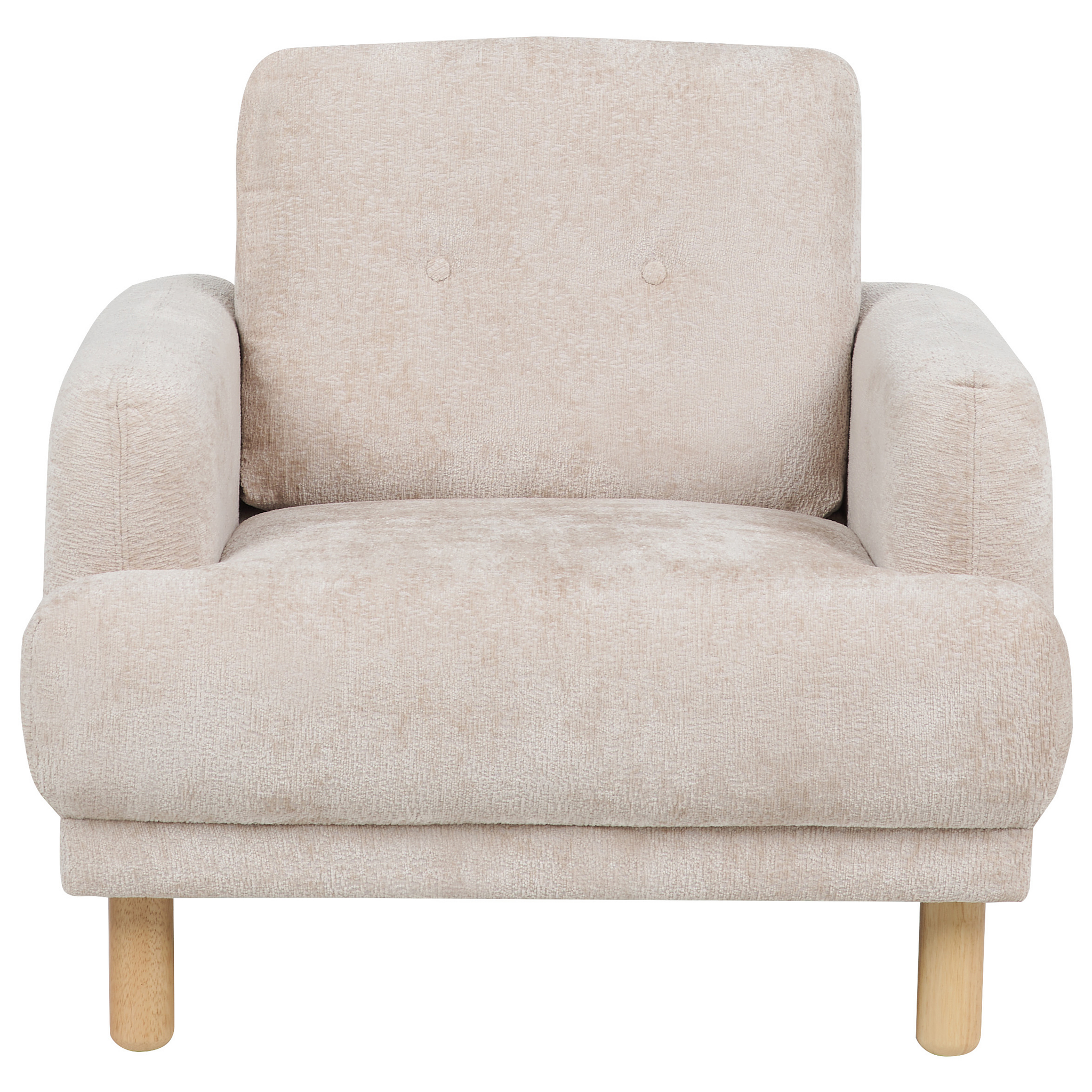 Beliani TUVE - Fauteuil - Beige - Bouclé