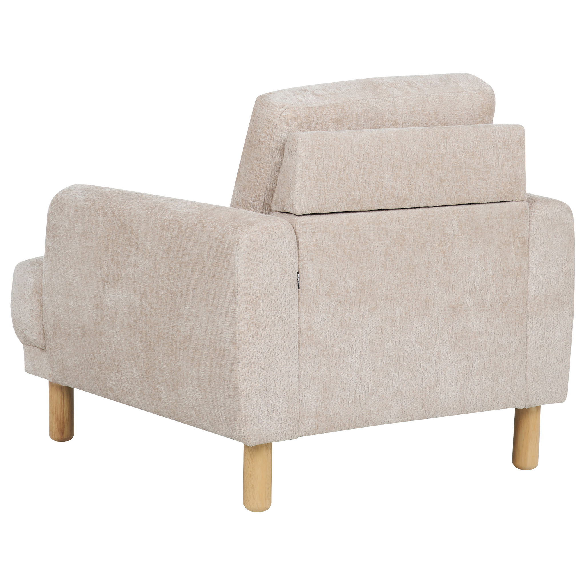 Beliani TUVE - Fauteuil - Beige - Bouclé