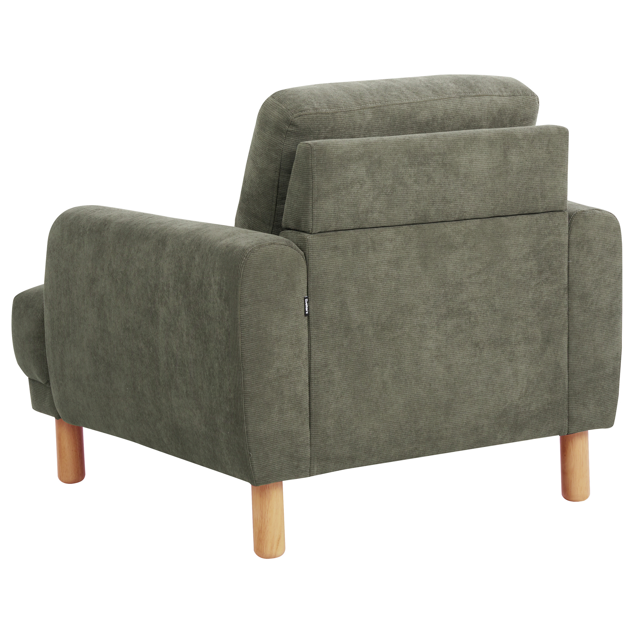 Beliani TUVE - Fauteuil - Donkergroen - Corduroy