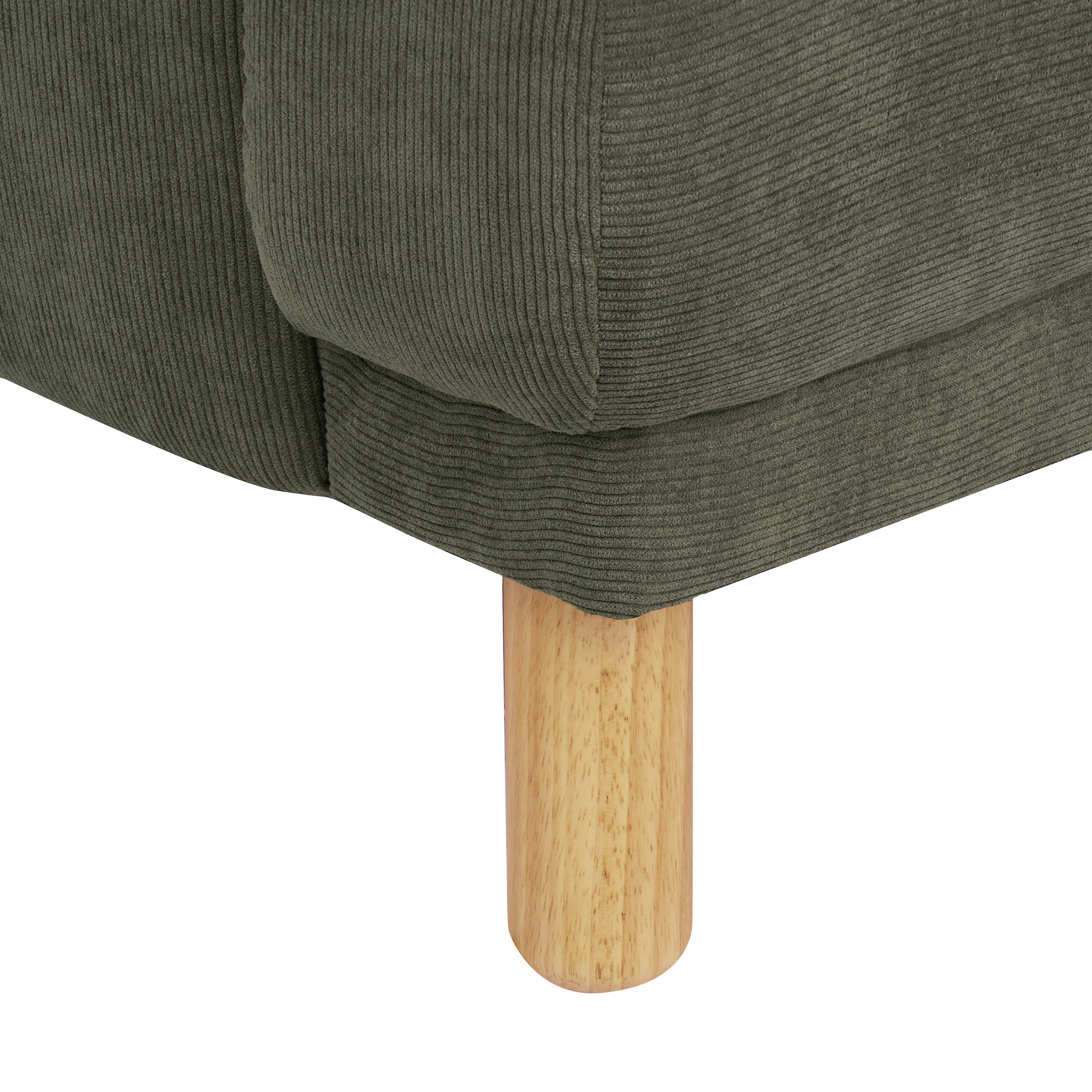 Beliani TUVE - Fauteuil - Donkergroen - Corduroy