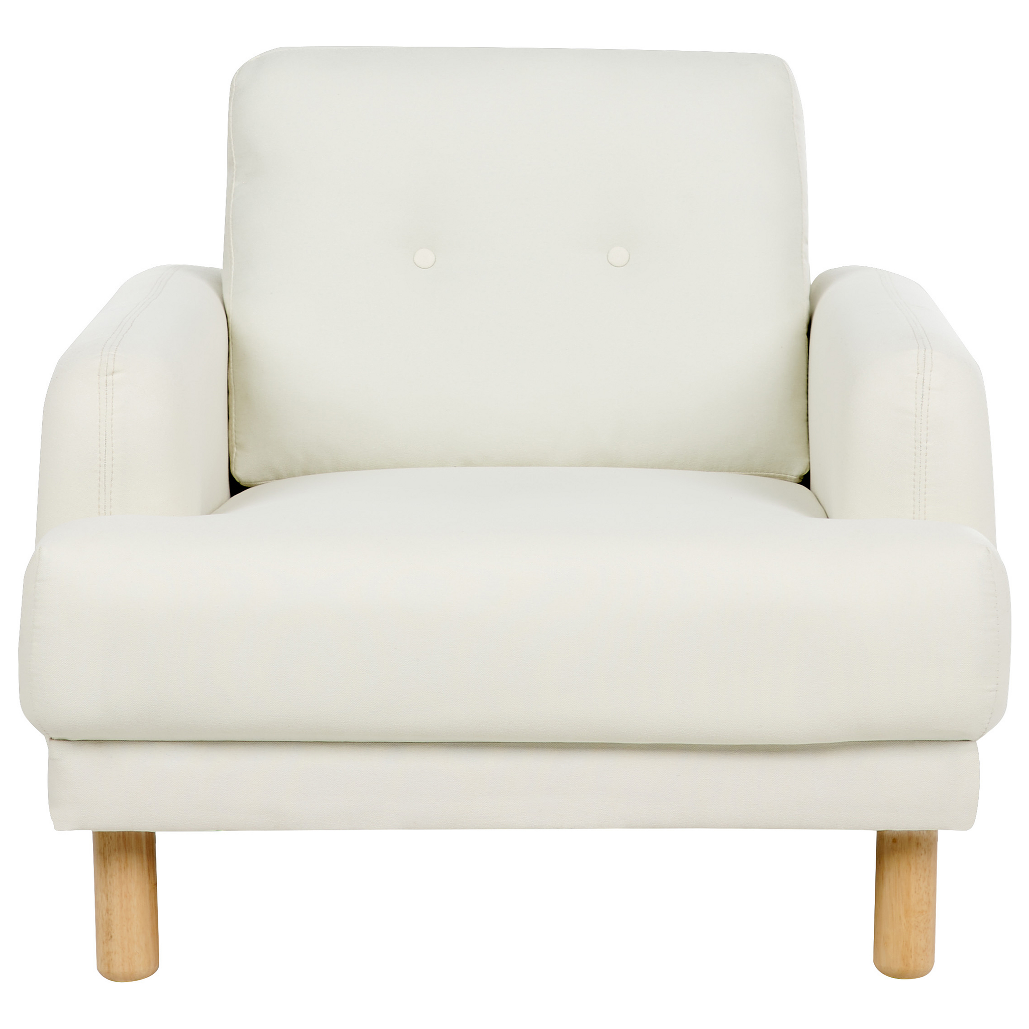 Beliani TUVE - Fauteuil - Off-white - Polyester