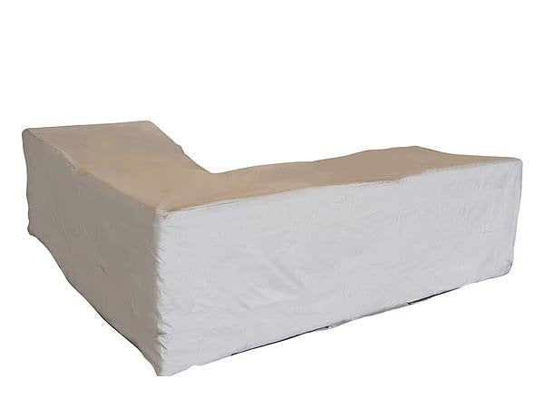 Perel Buitenhoes voor loungeset, beigegrijs, L-vormig, 250 cm x 250 cm x 90 cm x 70 cm