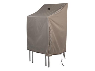 Perel Buitenhoes voor stapelstoelen, beigegrijs, trapeziumvormig, 66 cm x 66 cm x 128 cm x 88 cm