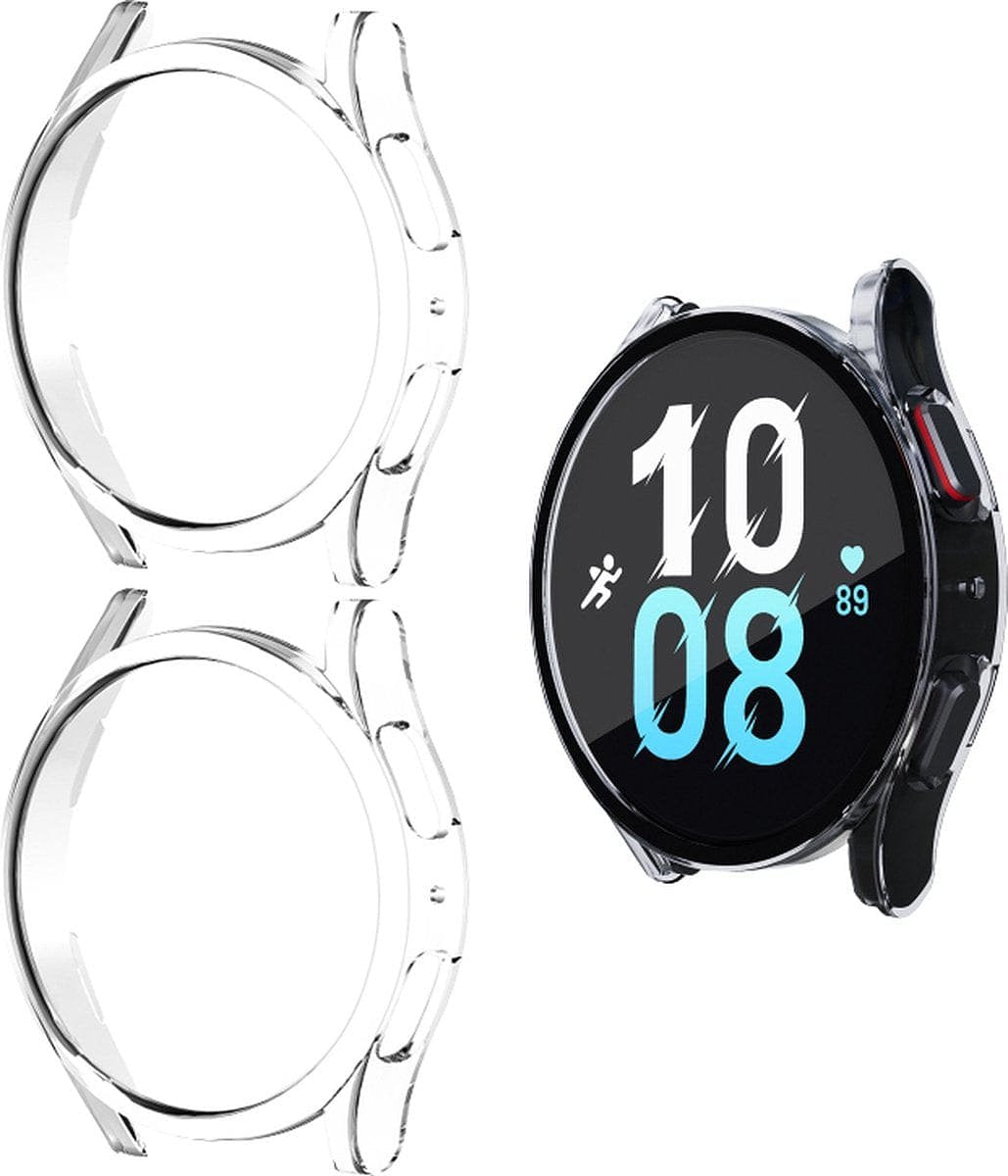 Bumper Screenprotector Set Geschikt Voor Samsung Galaxy Watch 5 40mm - 2 Stuks - Transparant