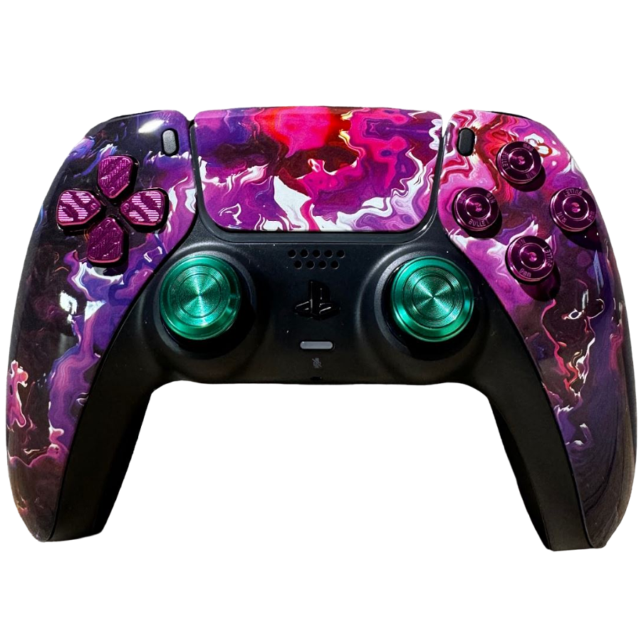 Clever Gaming Clever PS5 Draadloze Dualsense Controller  – Custom Purple Storm