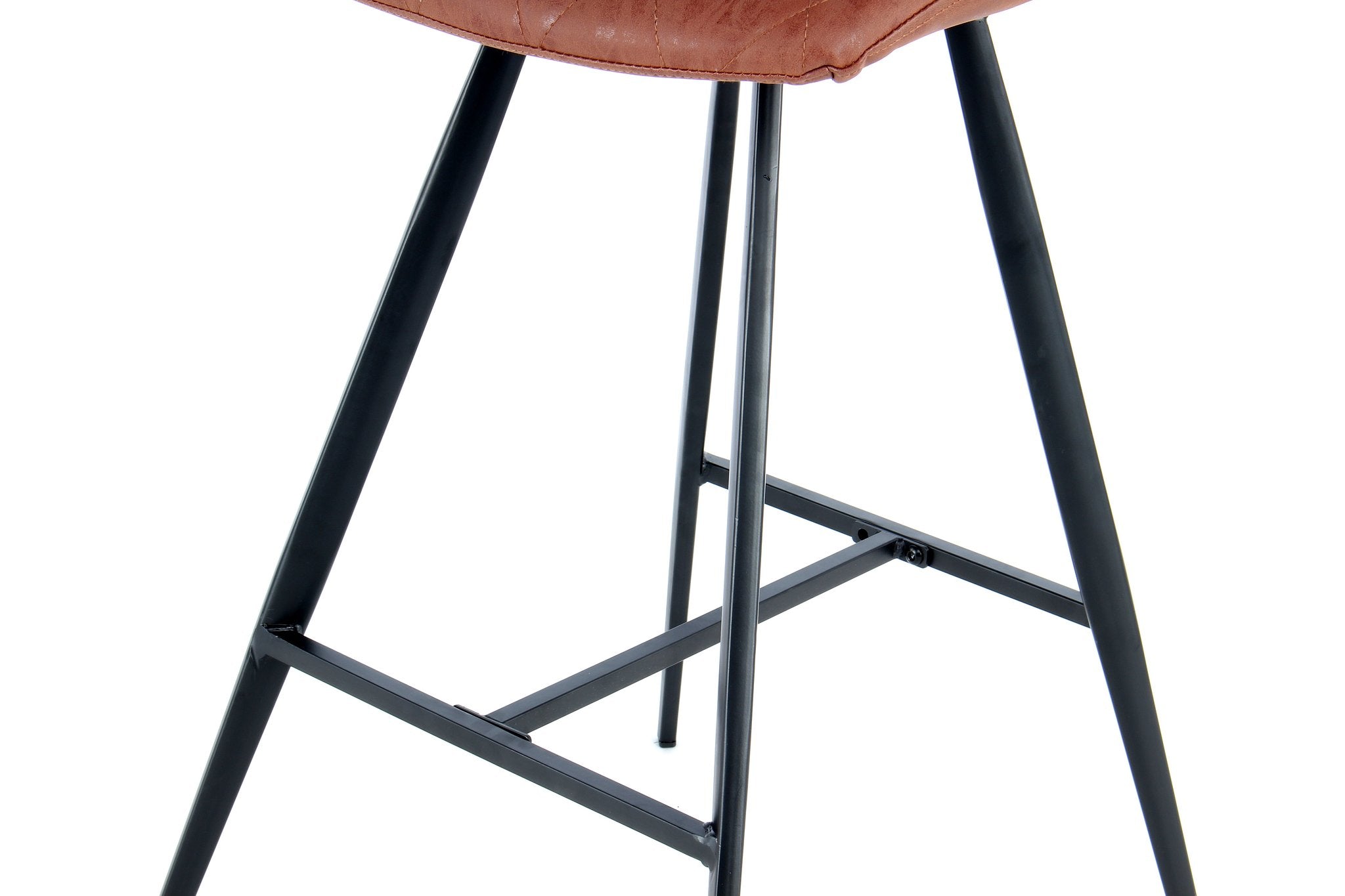 Lalee Avenue Bar chair Frances 425 set of 2 dark brown / black (LxWxH) 57.5 x 47.5 x 107 cm