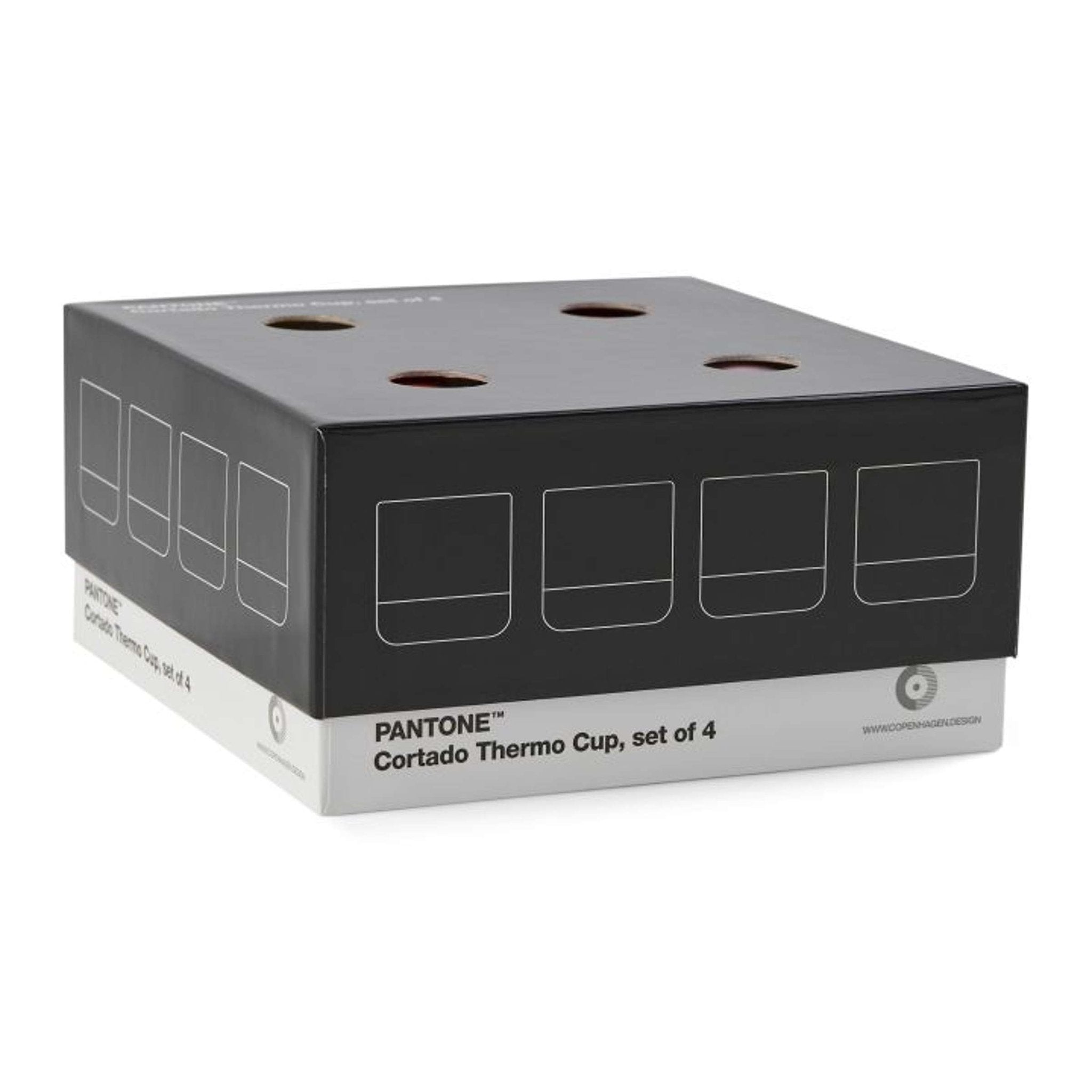 Copenhagen Design - Cortado Beker Dubbelwandig 170 ml in Giftbox Set van 4 Stuks