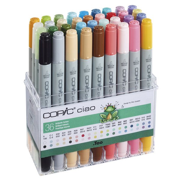 Copic Ciao Marker Set - Briljante kleuren - 36 stuks