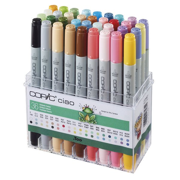 Copic Ciao Marker Set - Briljante kleuren - 36 stuks
