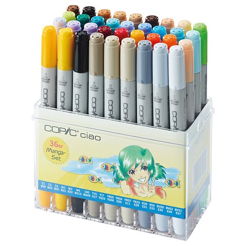 Copic Ciao Marker Set - Manga - 36 stuks