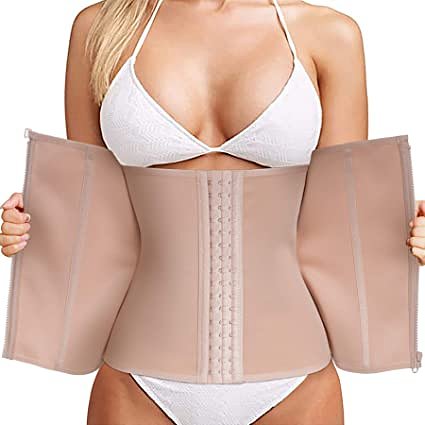 Dames Waist Trainer Gordel met Ritssluiting - Comfortabel & Verstelbaar - Maat L