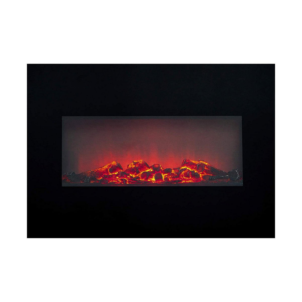 Decoratieve elektrische wandhaard Classic Fire Memphis Zwart 1800 W