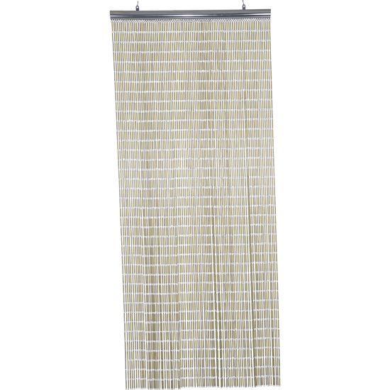 Deurgordijn PVC Tube beige, 100x230 cm