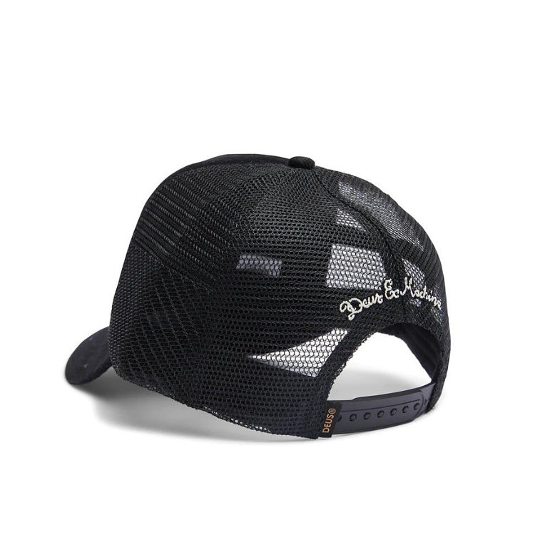 Deus Mosey Black Trucker Cap