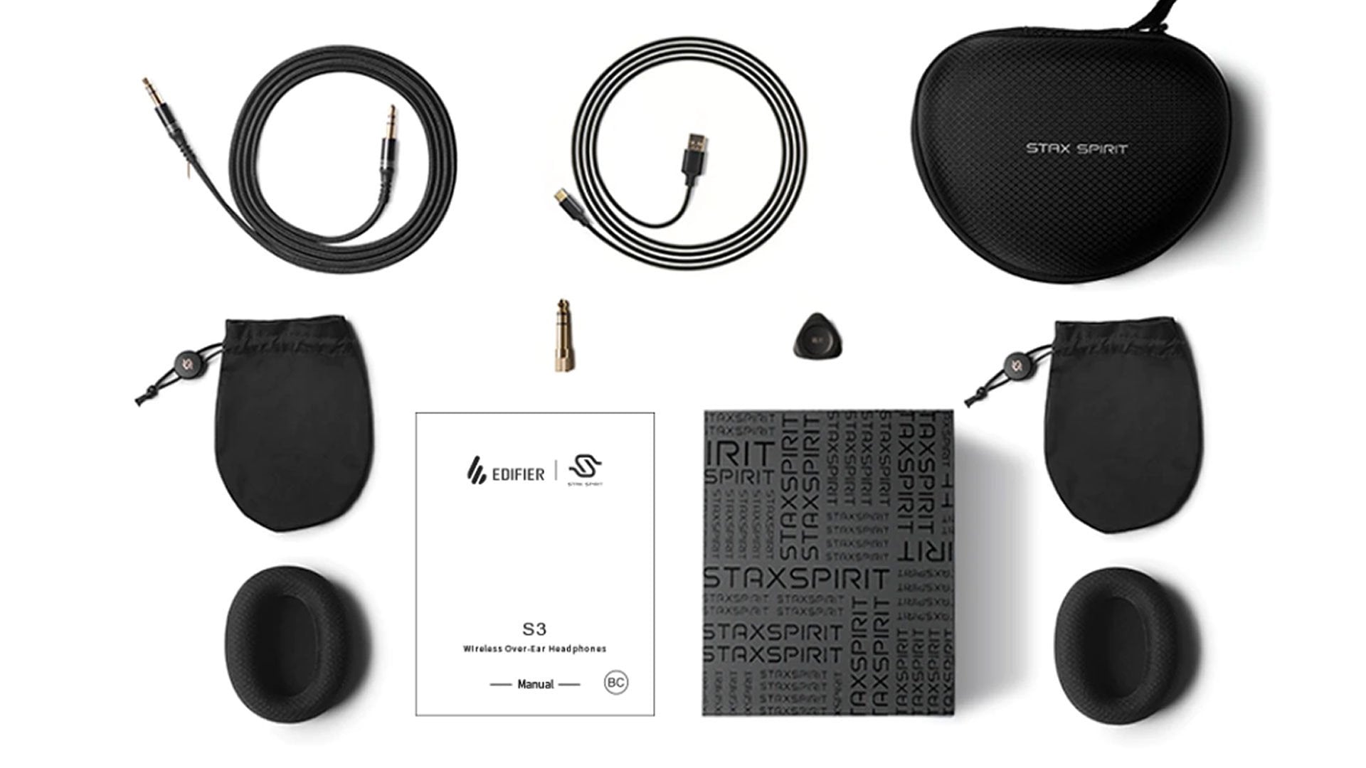 Edifier STAX SPIRIT S3 draadloze over-ear hoofdtelefoon - Zwart