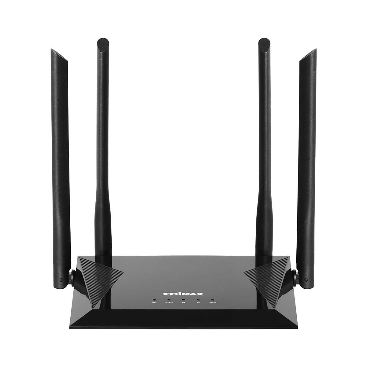 Edimax Draadloze Router AC1200 2.4/5 GHz (Dual Band) 10/100 Mbit Zwart