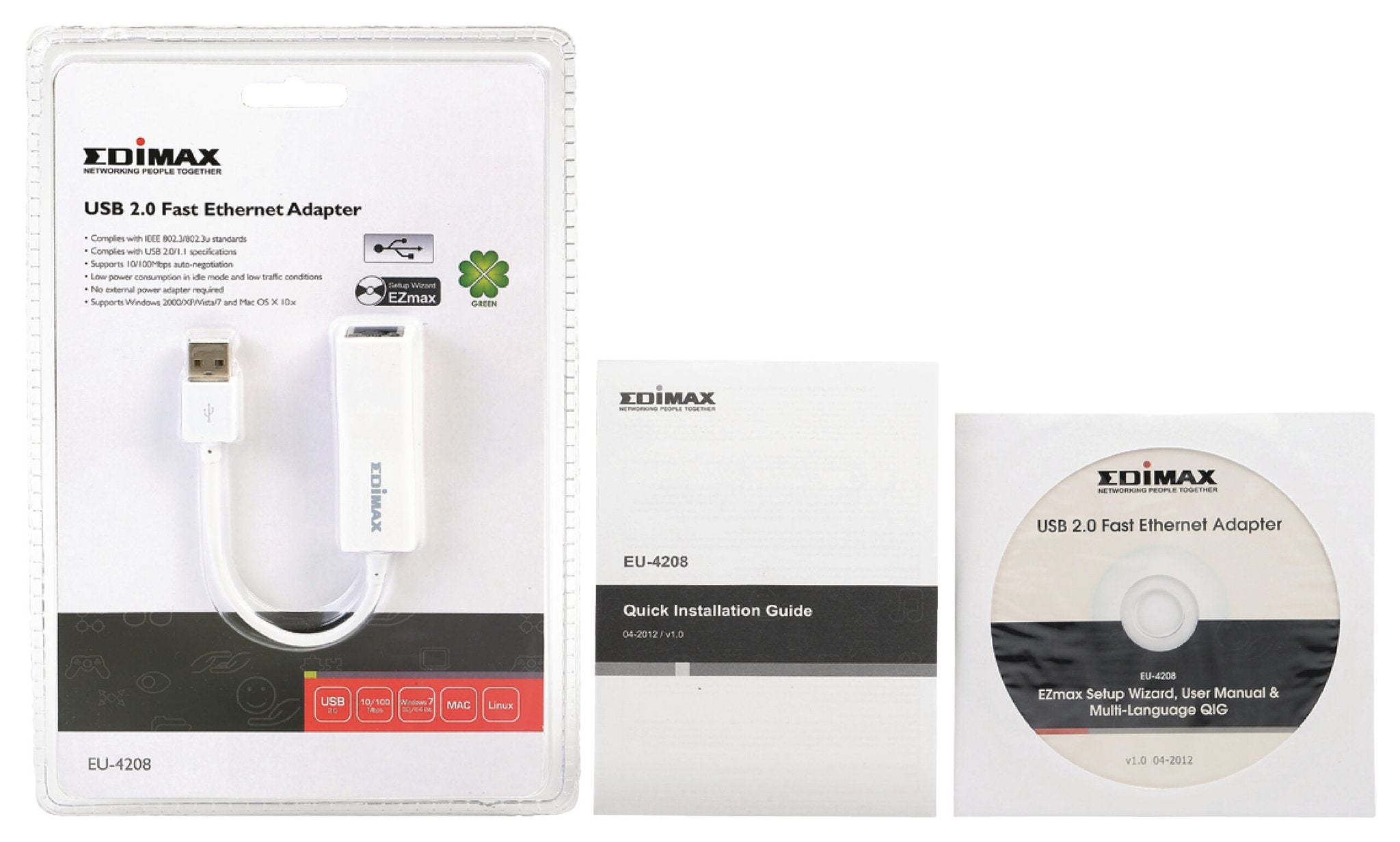 Edimax Netwerk USB-Adapter 10/100 Mbit