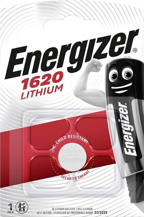 Lithium Knoopcel Batterij CR1620 3 V 1-Blister Energizer