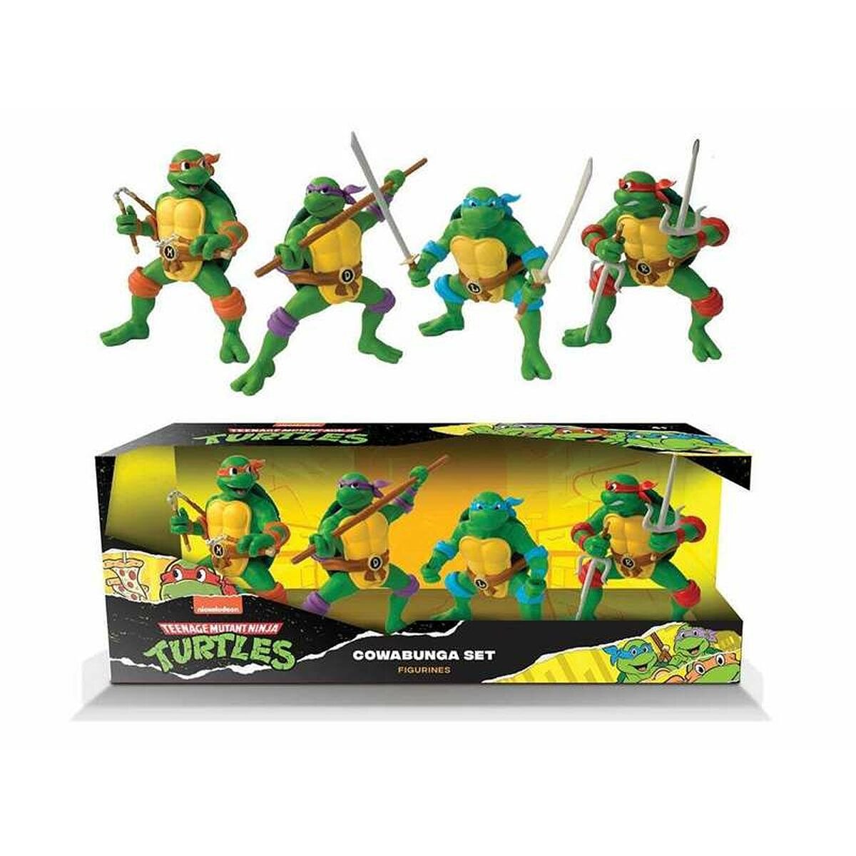 Figurenset Teenage Mutant Ninja Turtles Cowabunga 4 Onderdelen