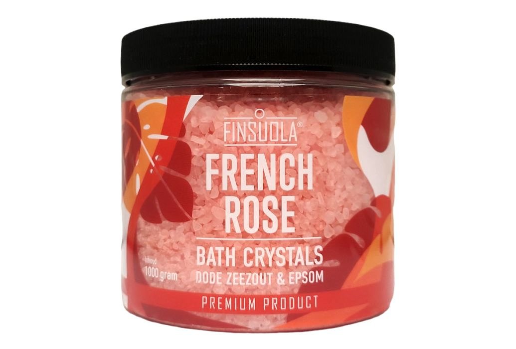 Finsuola badkristallen zeezout French Rose 1KG