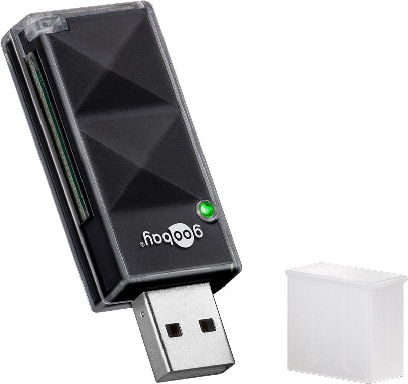 Goobay card reader USB 2.0 - for reading Micro SD and SD memory card formats