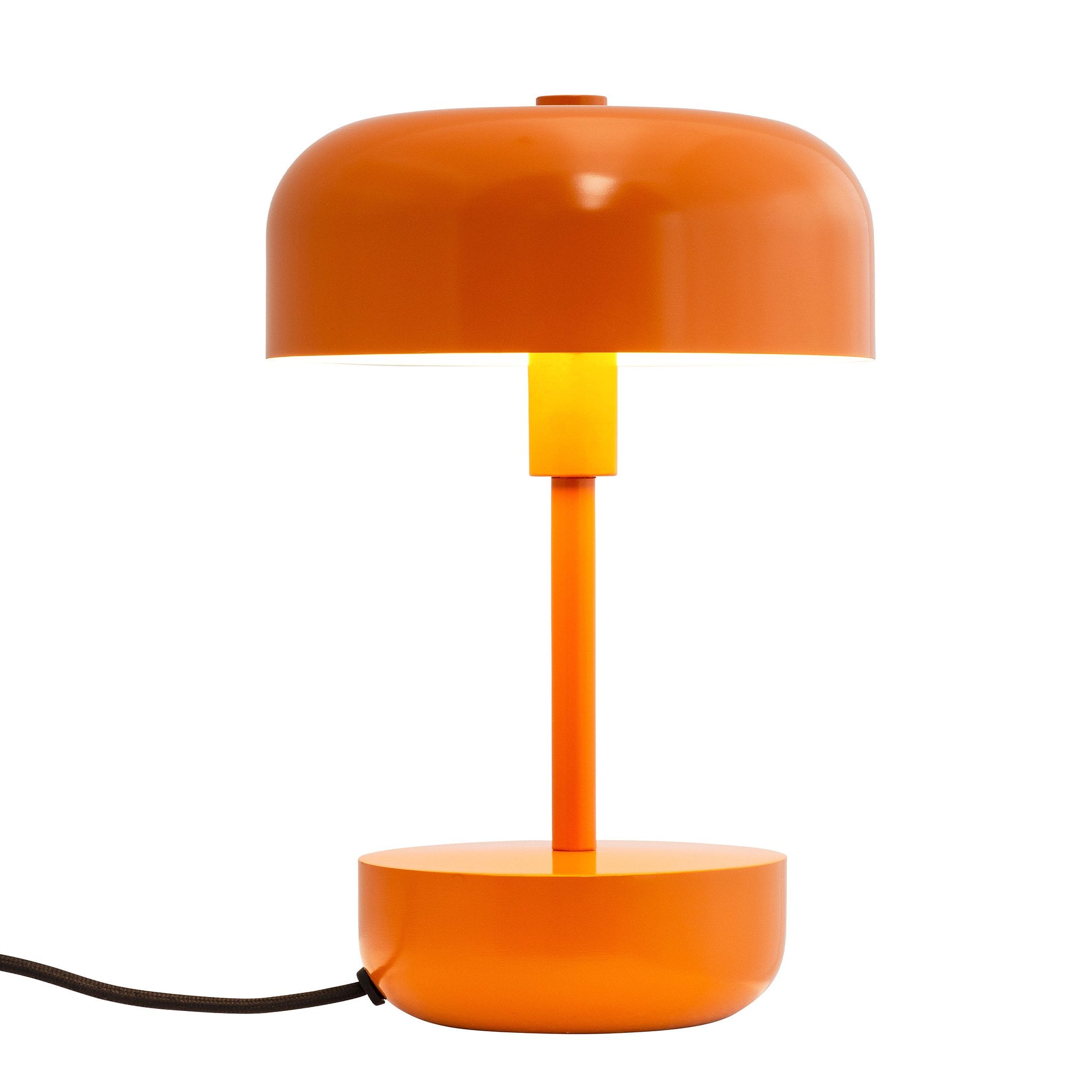 Haipot oranje tafellamp