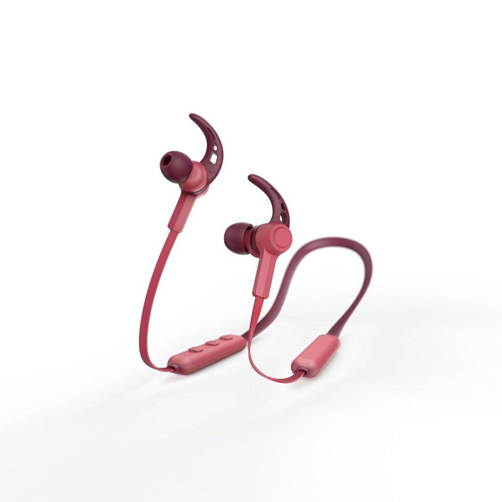 Hama Bluetooth&reg;-koptelefoon Nekband In-ear Micro Ear-hook Rood