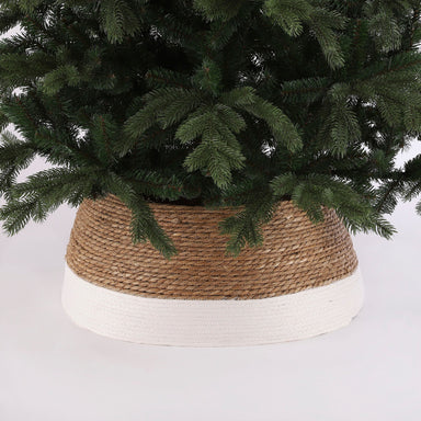 House of Seasons Christmas Tree skirt - H26 x Ø58 cm - Seagrass - Off-white