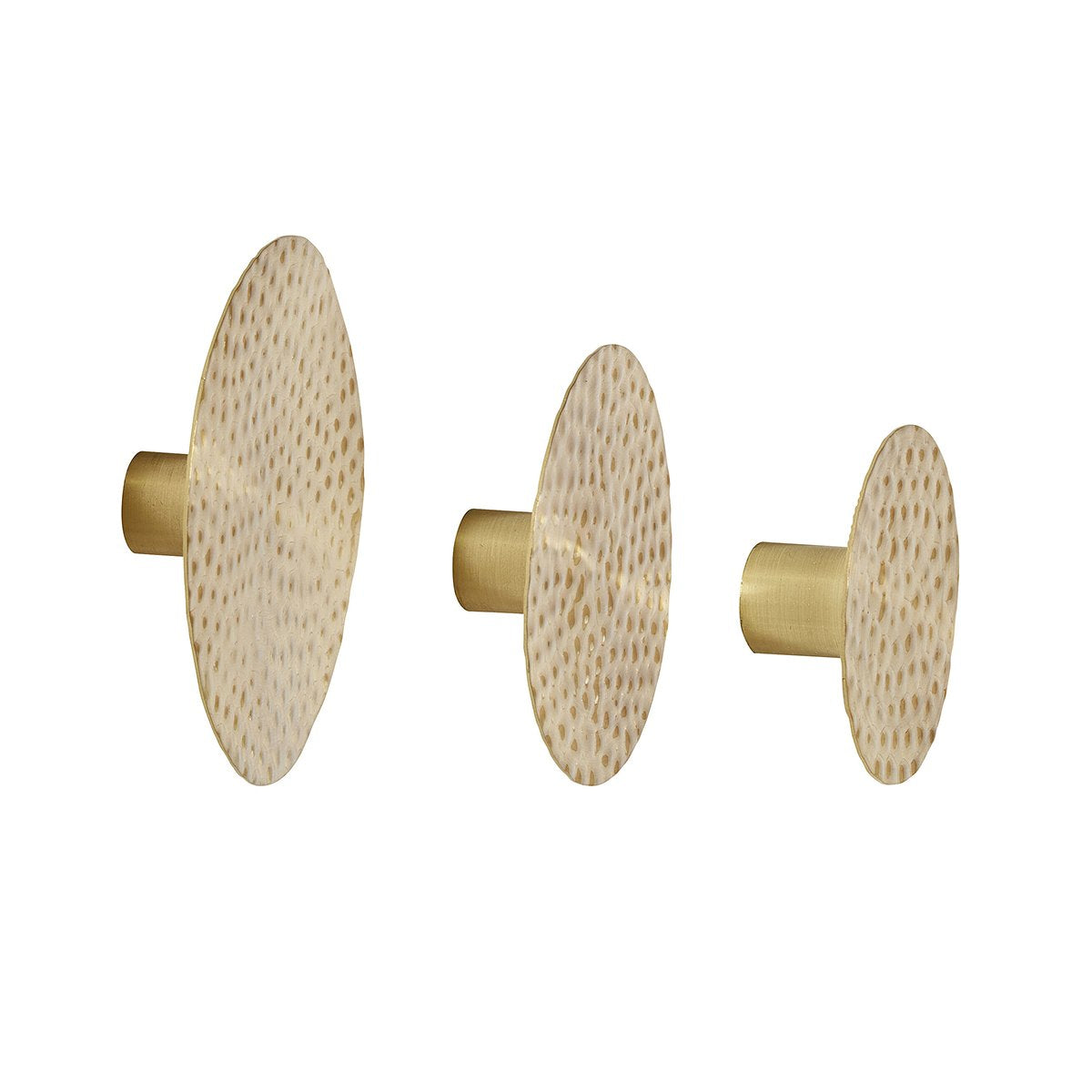 Hübsch Flint Hooks Brass (set of 3)