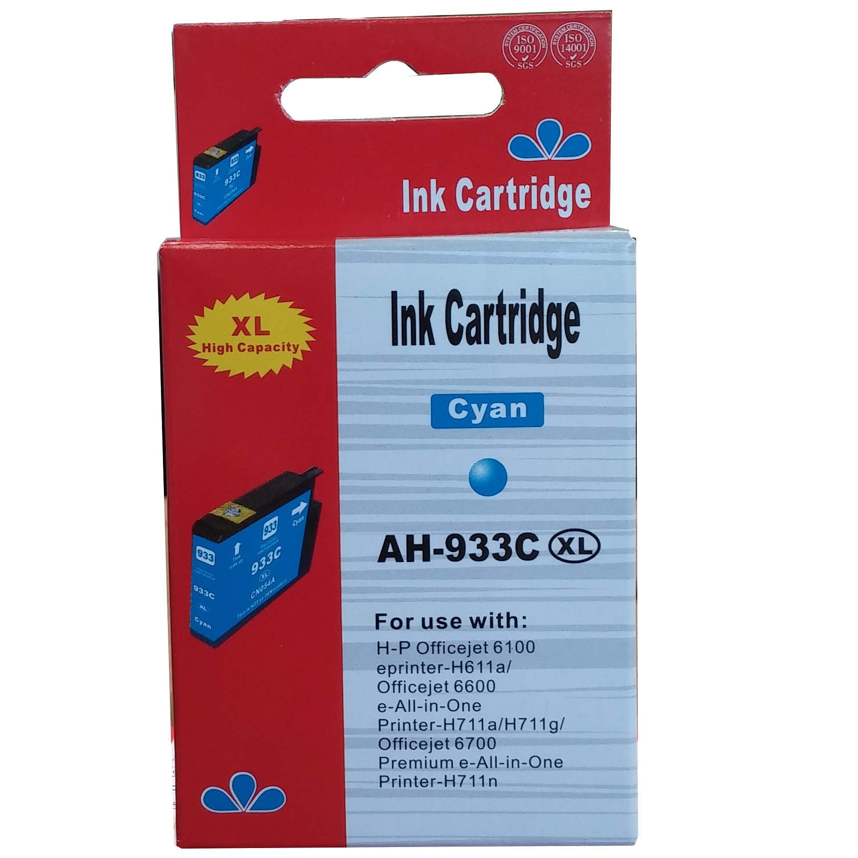 Huismerk HP 933XL cartridge cyaan