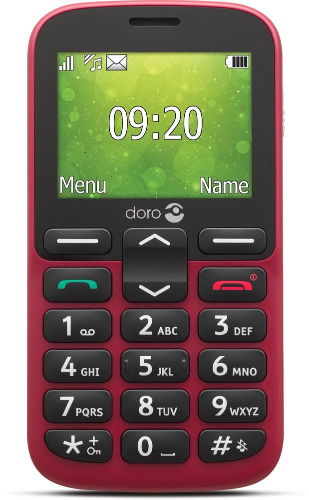 Hulpmedi.nl Mobiele telefoon 1381 2G Rood