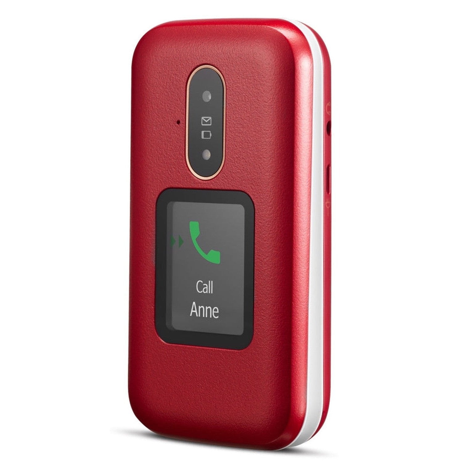 Hulpmedi.nl Mobiele telefoon 6880 4G met sprekende toetsen rood/wit