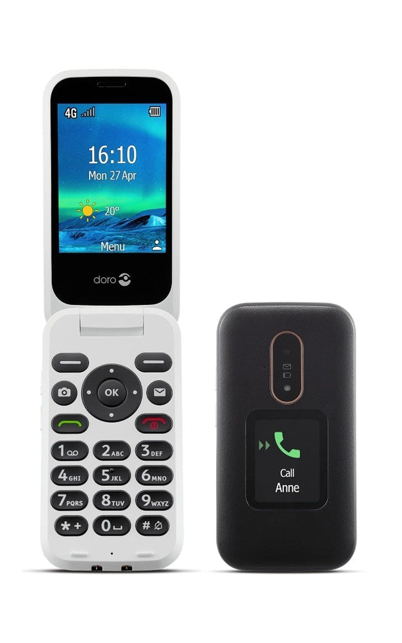 Hulpmedi.nl Mobiele telefoon 6880 4G met sprekende toetsen zwart/wit