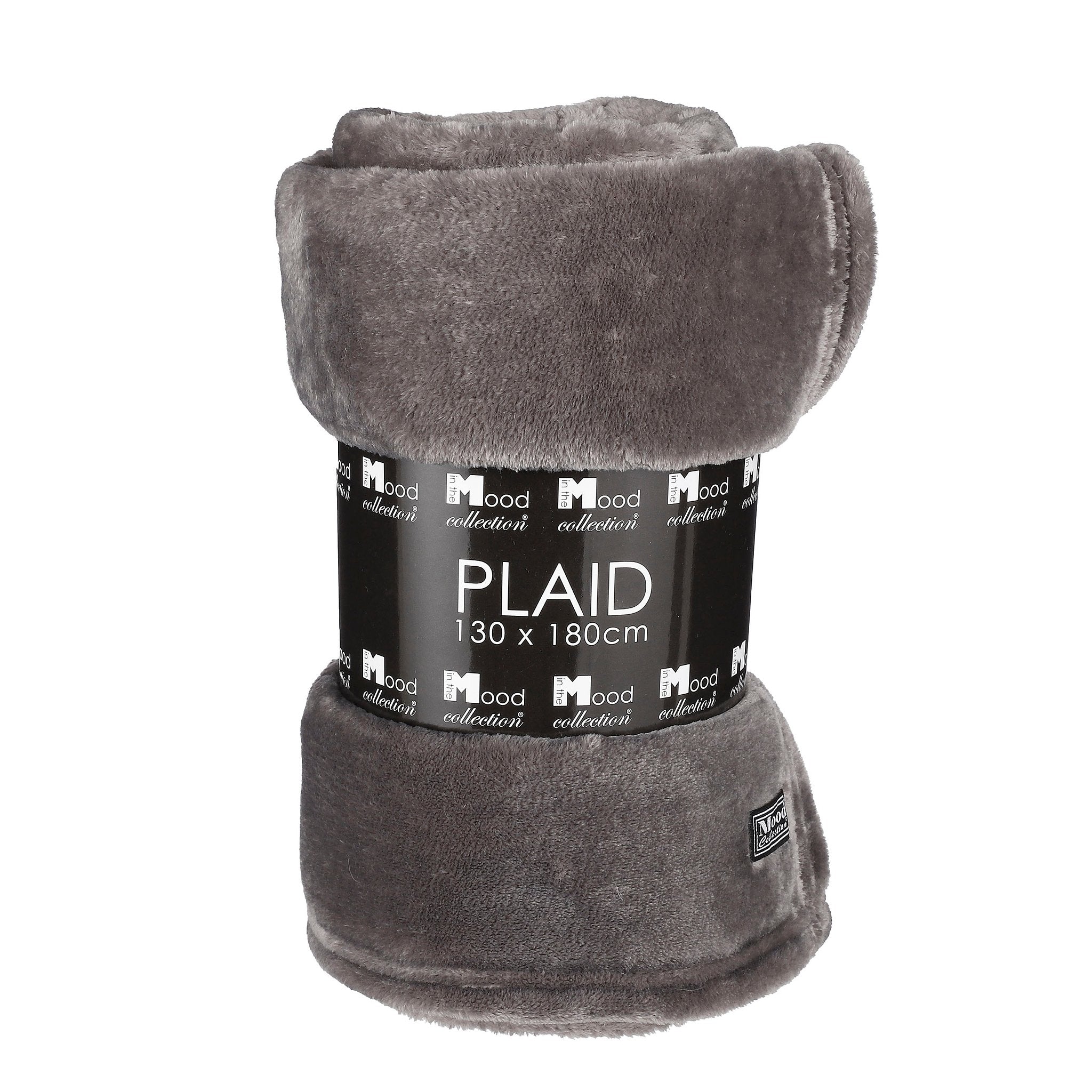 In The Mood Collection Famke Fleece Plaid - L180 x W130 cm - Anthracite