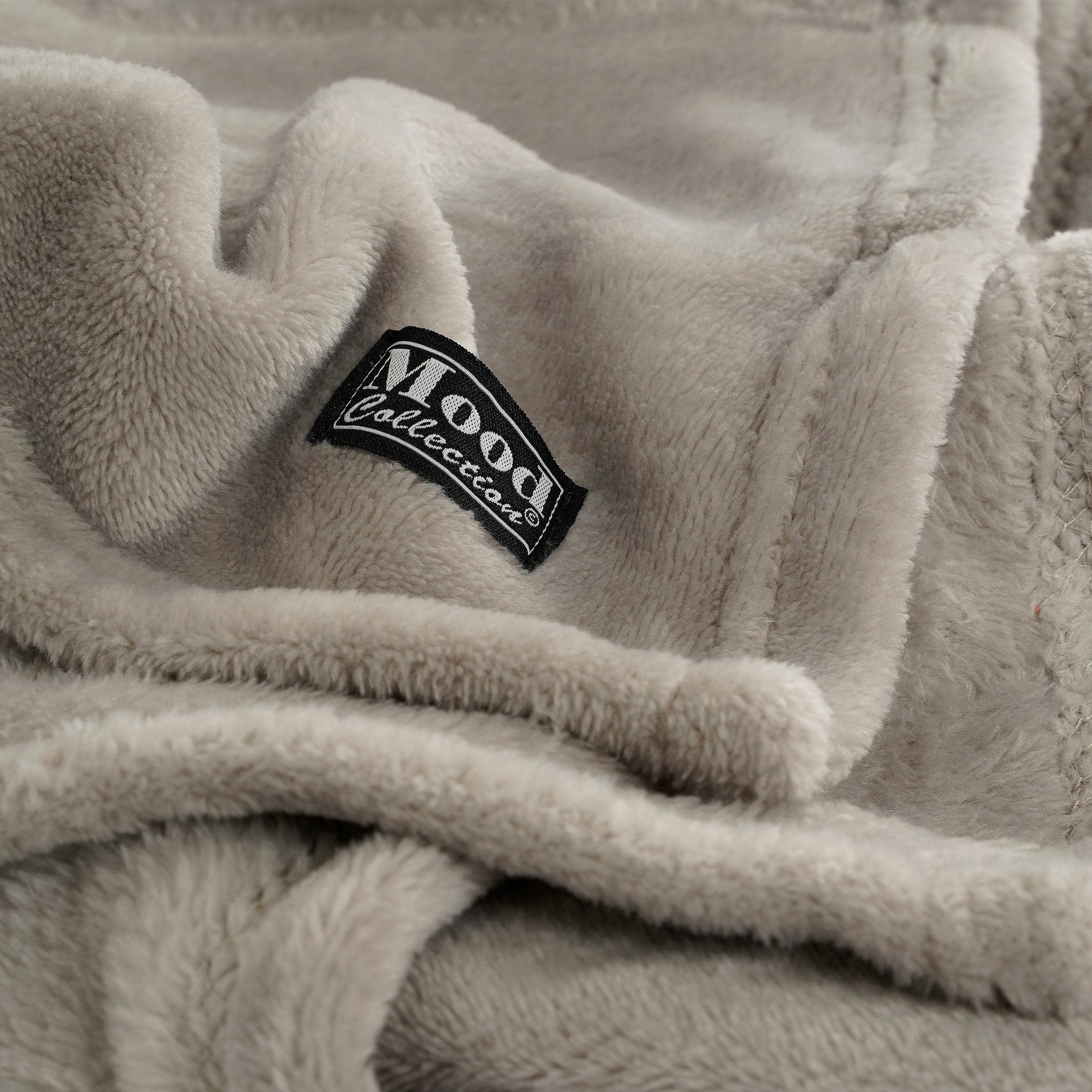 In The Mood Collection Famke Fleece Plaid - L180 x W130 cm - Beige