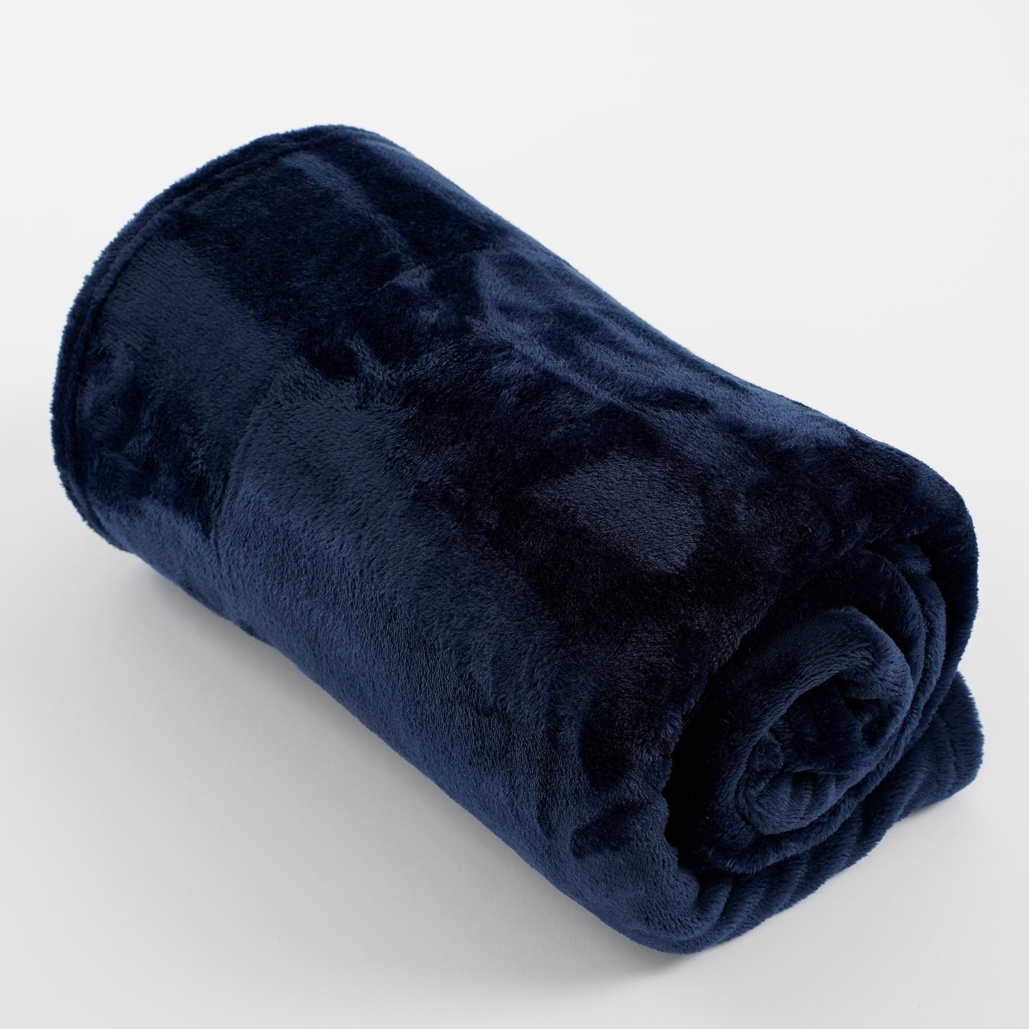 In The Mood Collection Famke Fleece Plaid - L180 x W130 cm - Dark blue