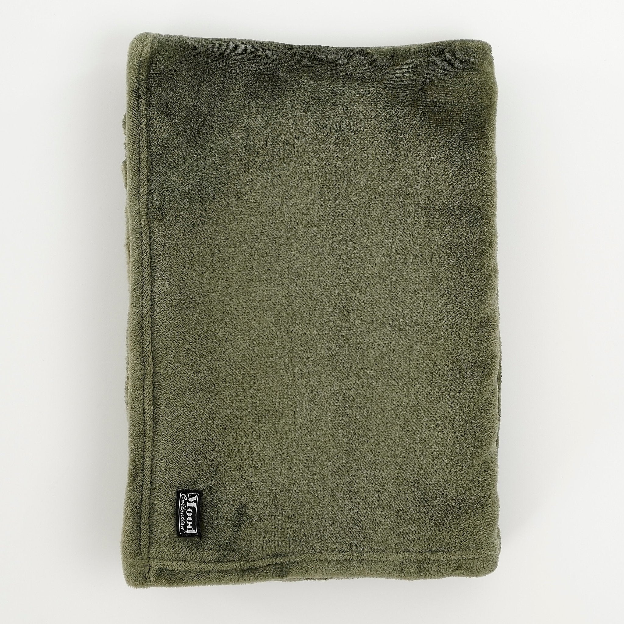 In The Mood Collection Famke Fleece Plaid - L180 x W130 cm - Dark green