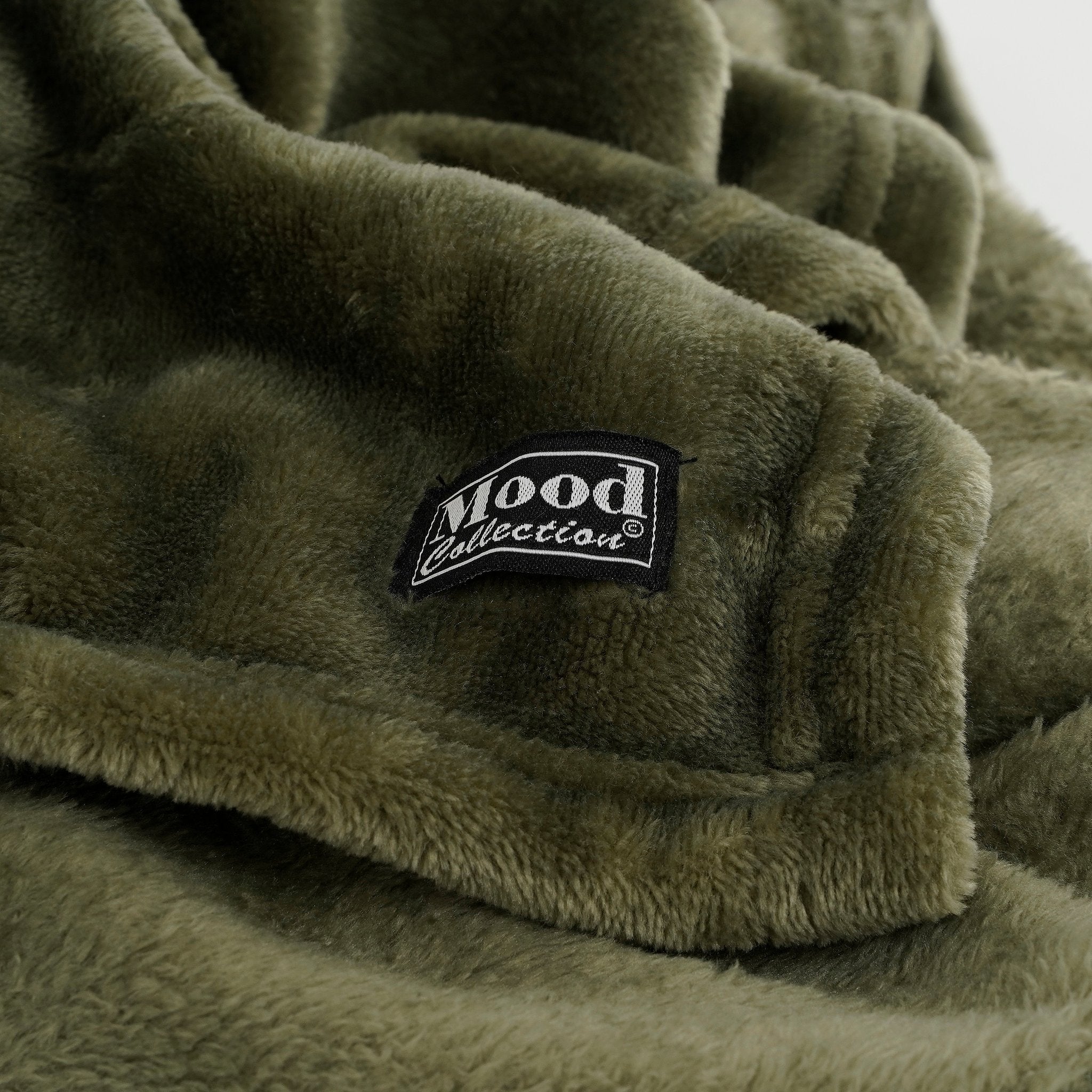 In The Mood Collection Famke Fleece Plaid - L180 x W130 cm - Dark green