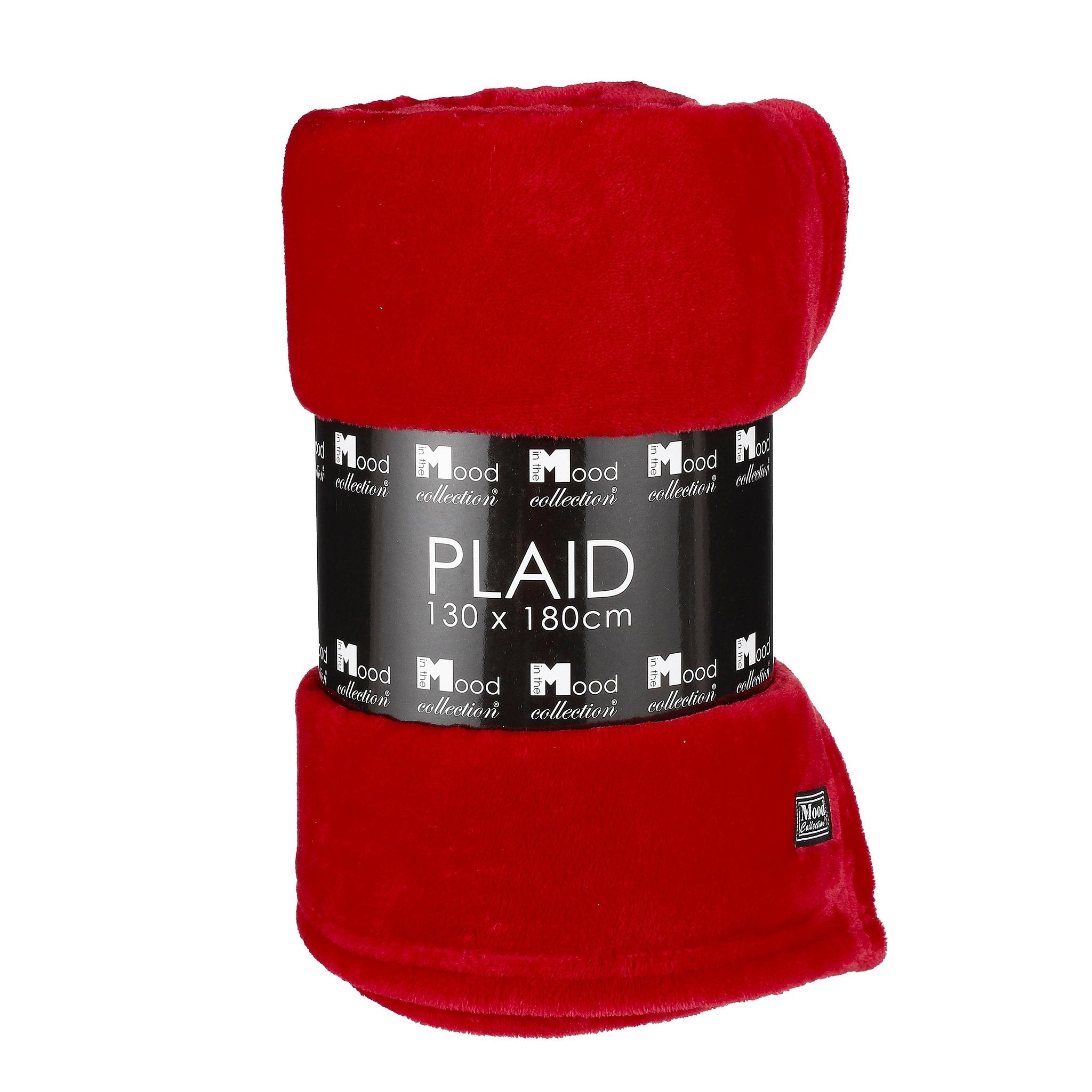 In The Mood Collection Famke Fleece Plaid - L180 x W130 cm - Red