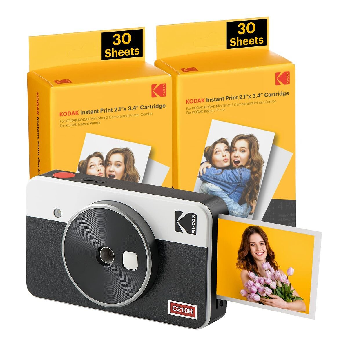 Instant Fotocamera Kodak MINI SHOT 2 RETRO C210RW Wit