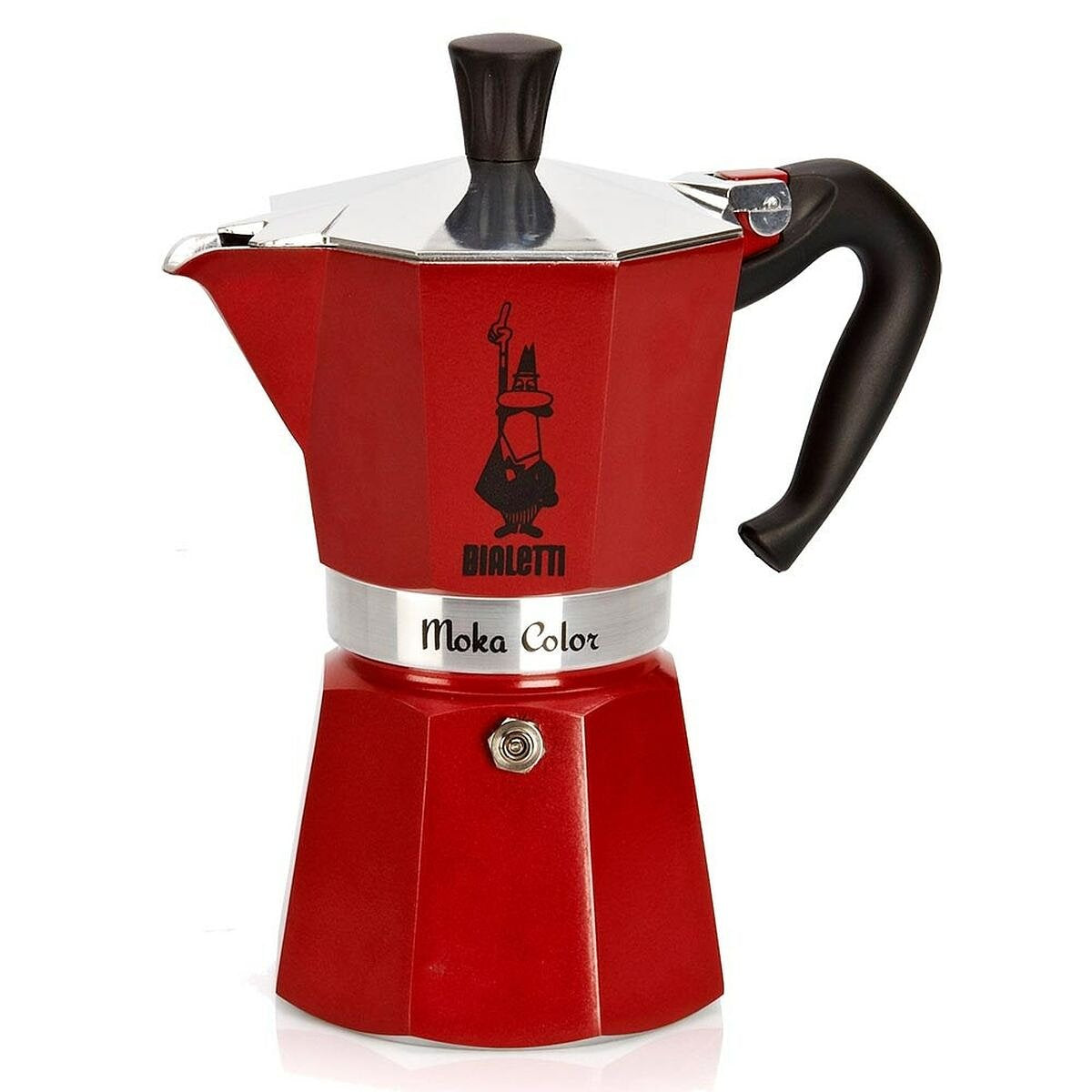 Italiaanse Koffiepot Bialetti Moka Express Rood Aluminium 6 Kopjes