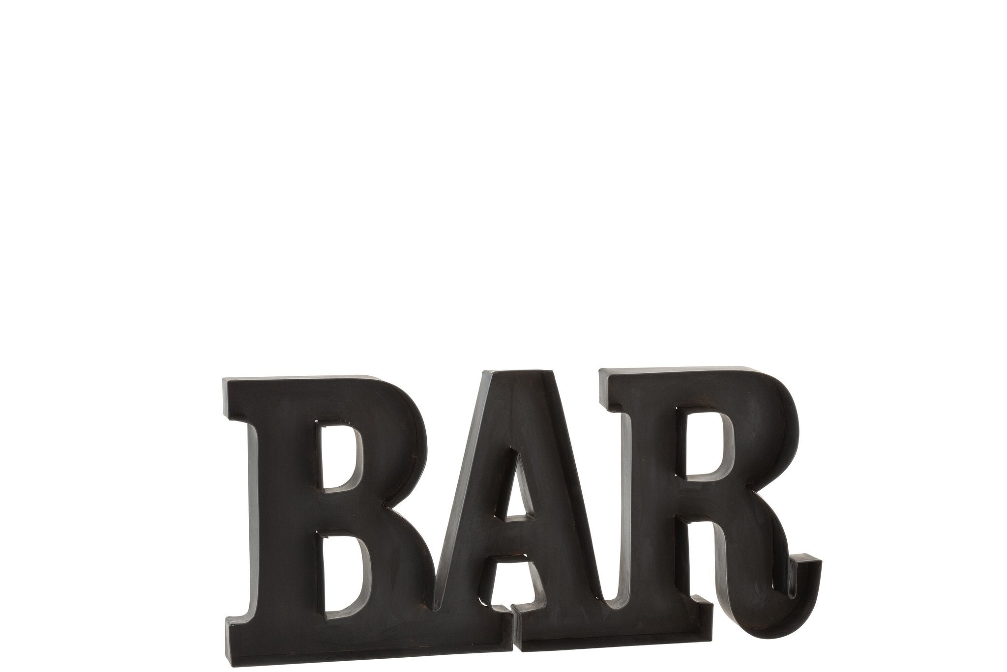 J-Line Bar Letters Metaal Zwart