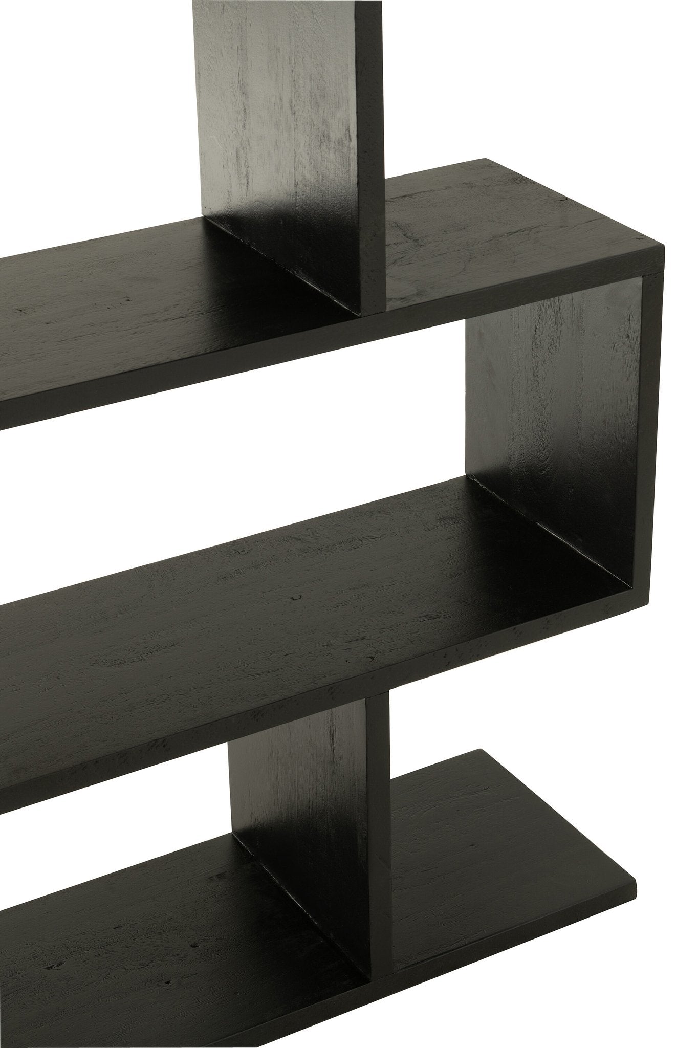 J-Line boekenkast Verticaal Latten - hout - zwart