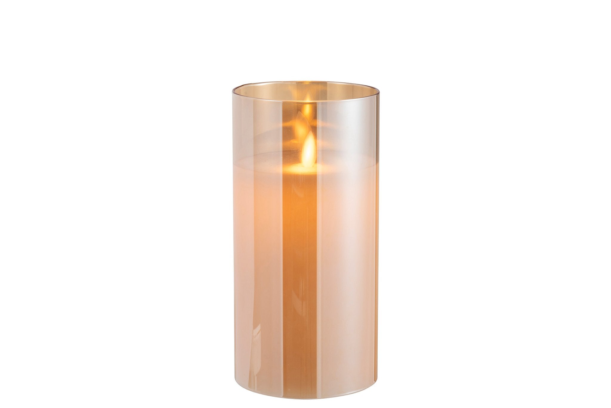 J-Line Ledlamp Blinkend Glas Goud Medium