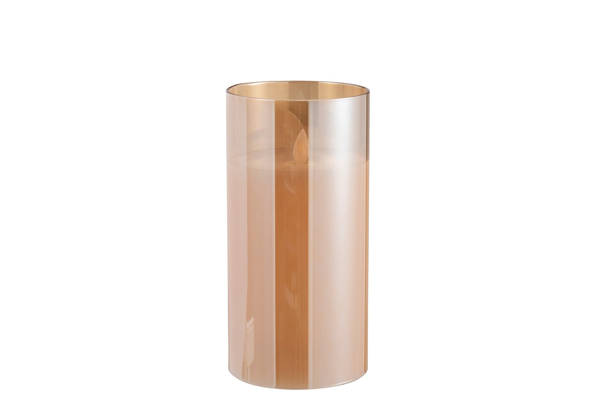 J-Line Ledlamp Blinkend Glas Goud Medium